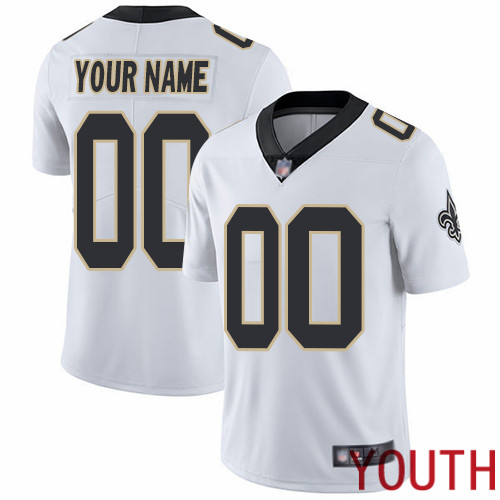 Limited White Youth Road Jersey NFL Customized Football New Orleans Saints Vapor Untouchable->customized nfl jersey->Custom Jersey